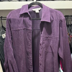 Purple Shacket Top